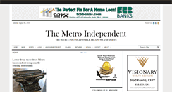 Desktop Screenshot of metroindependent.com